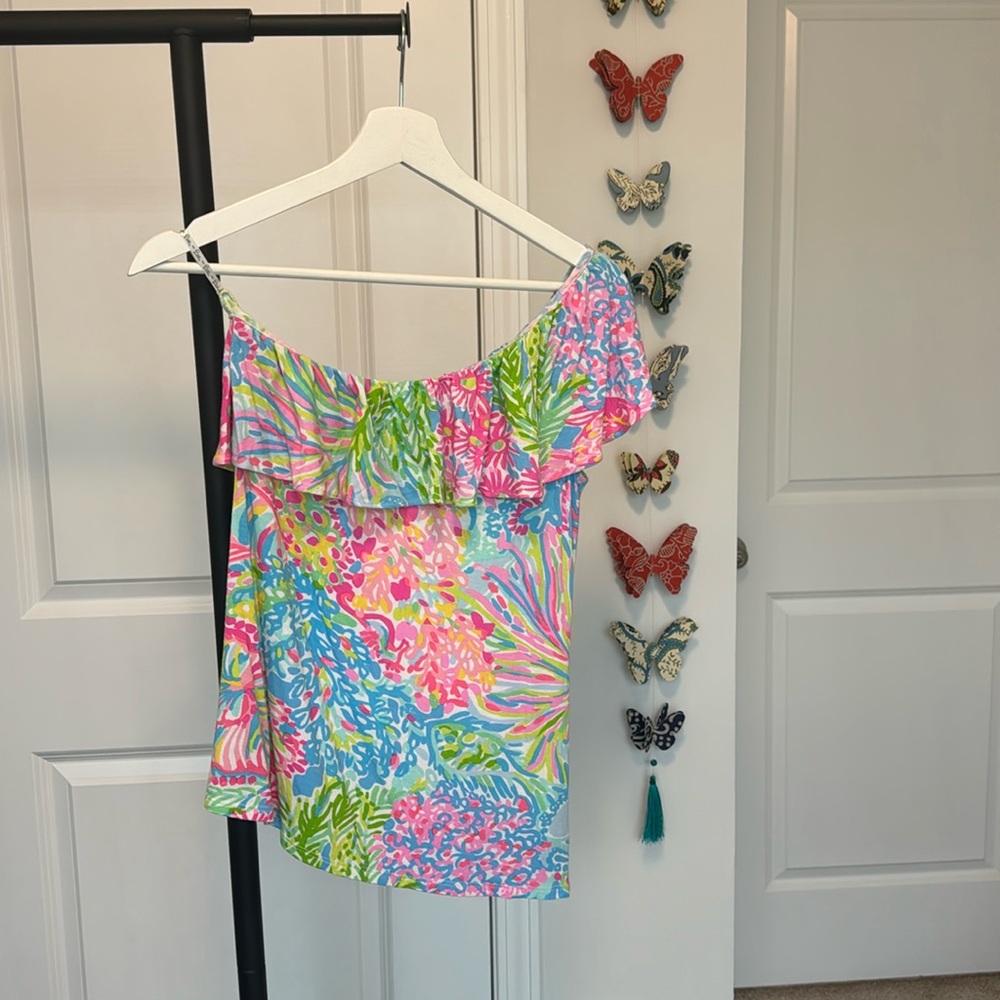 LILLY PULITZER ONE SHOULDER TOP 🌴